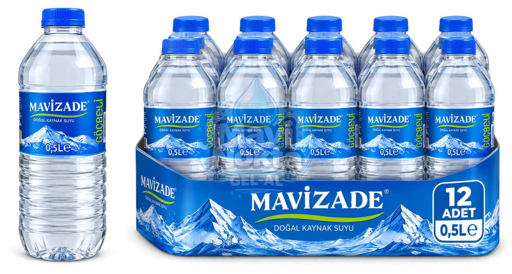 Mavizade 0,5lt Pet Su 12'li Çayırova su ürünü